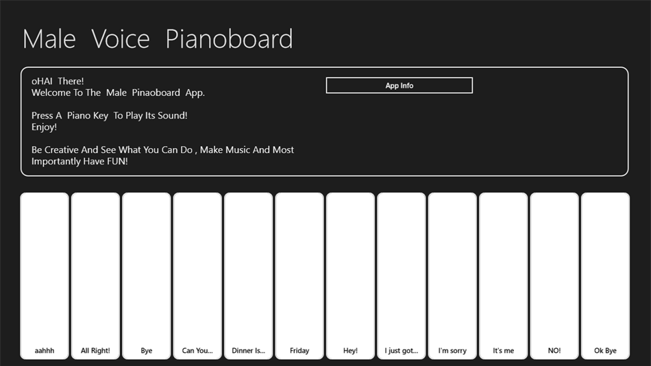 Male Voice Pianoboard (Windows) Tekijänä: MajorShots