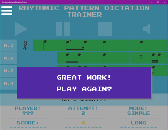 Rhythmic Pattern Dictation Trainer screenshot 5