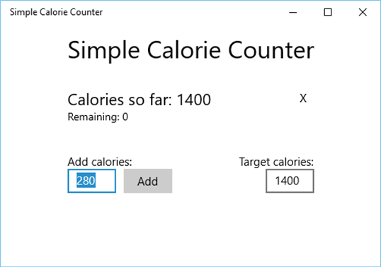 Simple Calorie Counter screenshot 1