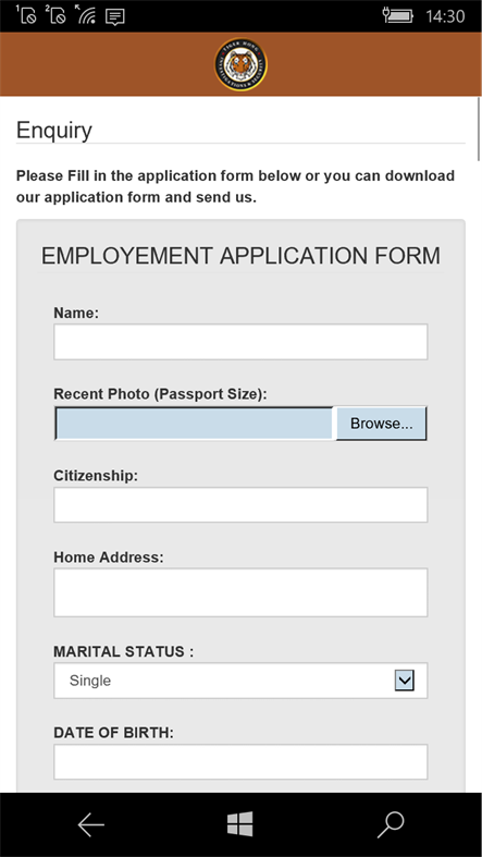 #4. Tiger Hong (Windows) Podle: Riya Infotech Solutions Pte Ltd