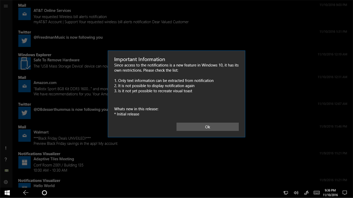 #2. Notifications Archive (Windows) 게시자: Ray Adams