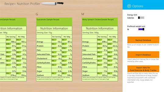 Recipe+ Nutrition Profiler screenshot 5
