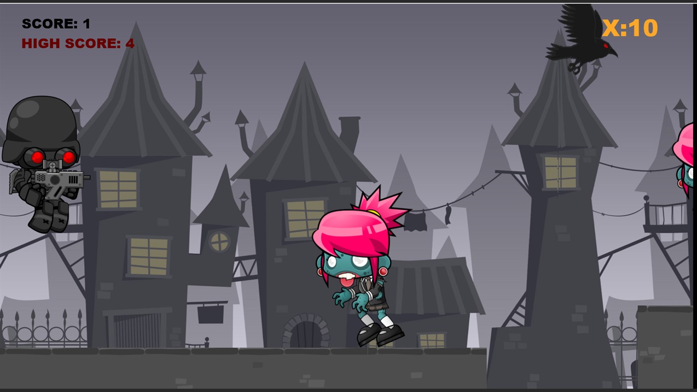 #2. Zombie Death Run (Windows) Bởi: A-Z Computers