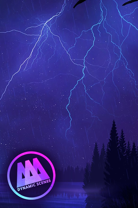 AAA Dynamic Scenes - Lightning Night Sky Dynamic Scene Xbox Series X|S and Xbox One cover art