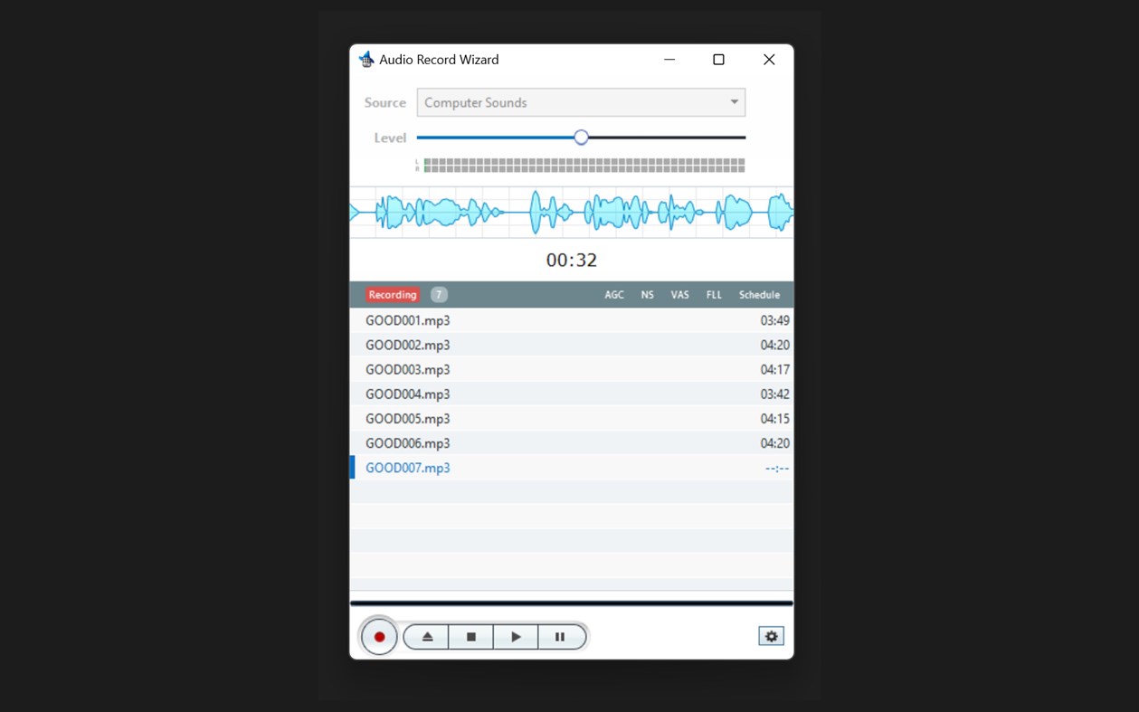 #1. Audio Record Wizard - Voice & Sound Recorder (Windows) Von: NowSmart