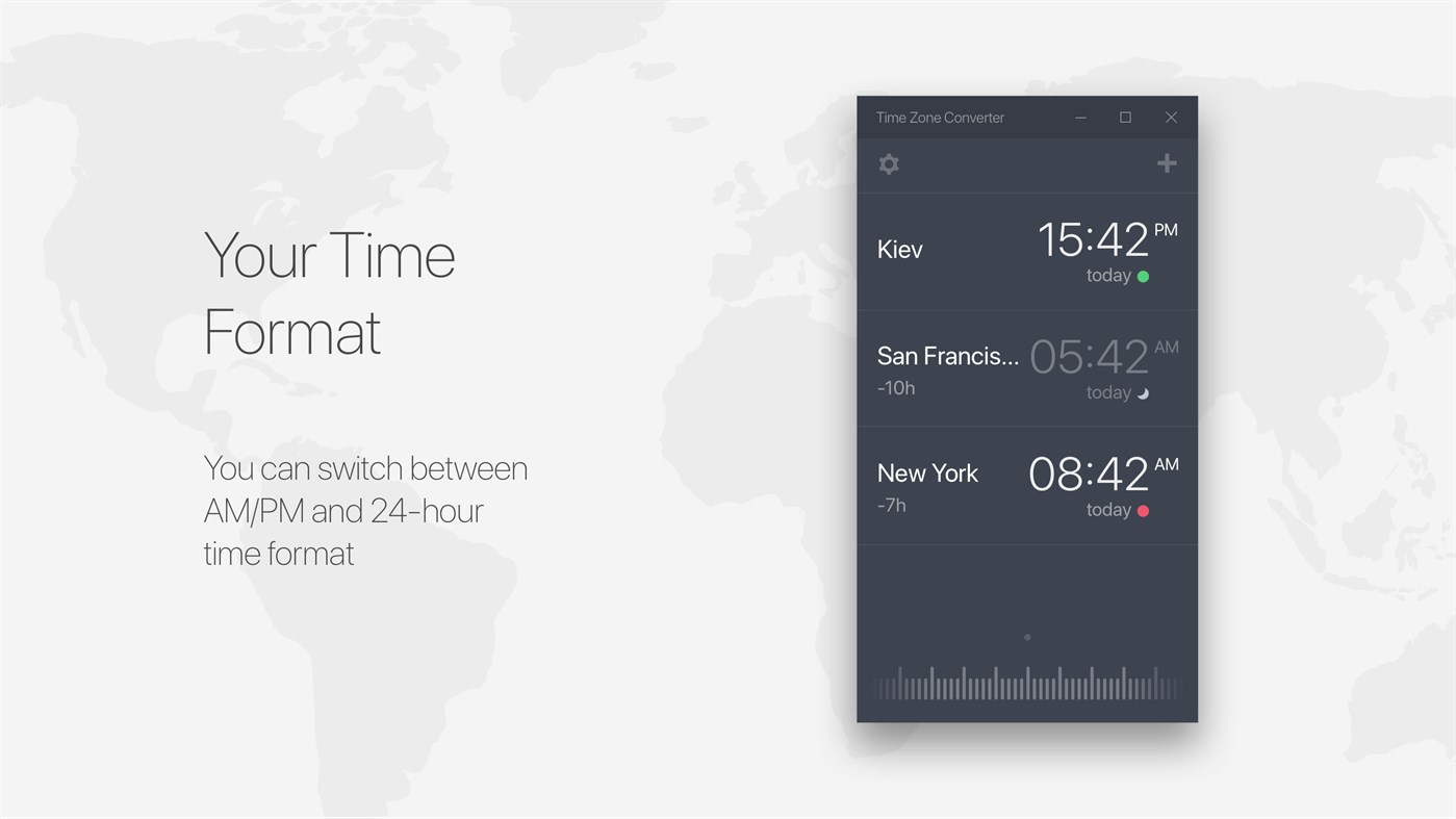 #5. Time Zone Converter and World Clock (Windows) 作者: VisualRocks