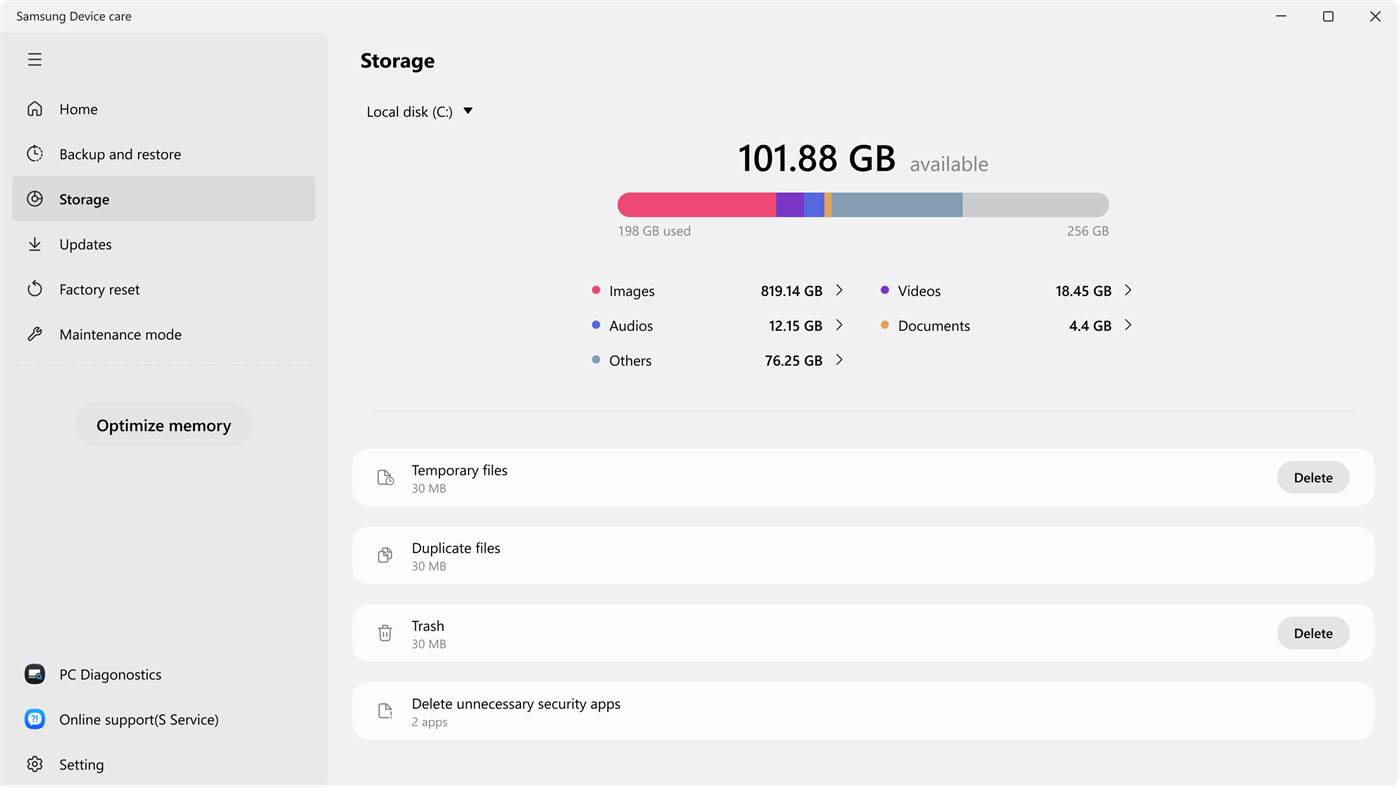 #3. Samsung Device Care (Windows) Által: Samsung Electronics Co. Ltd.
