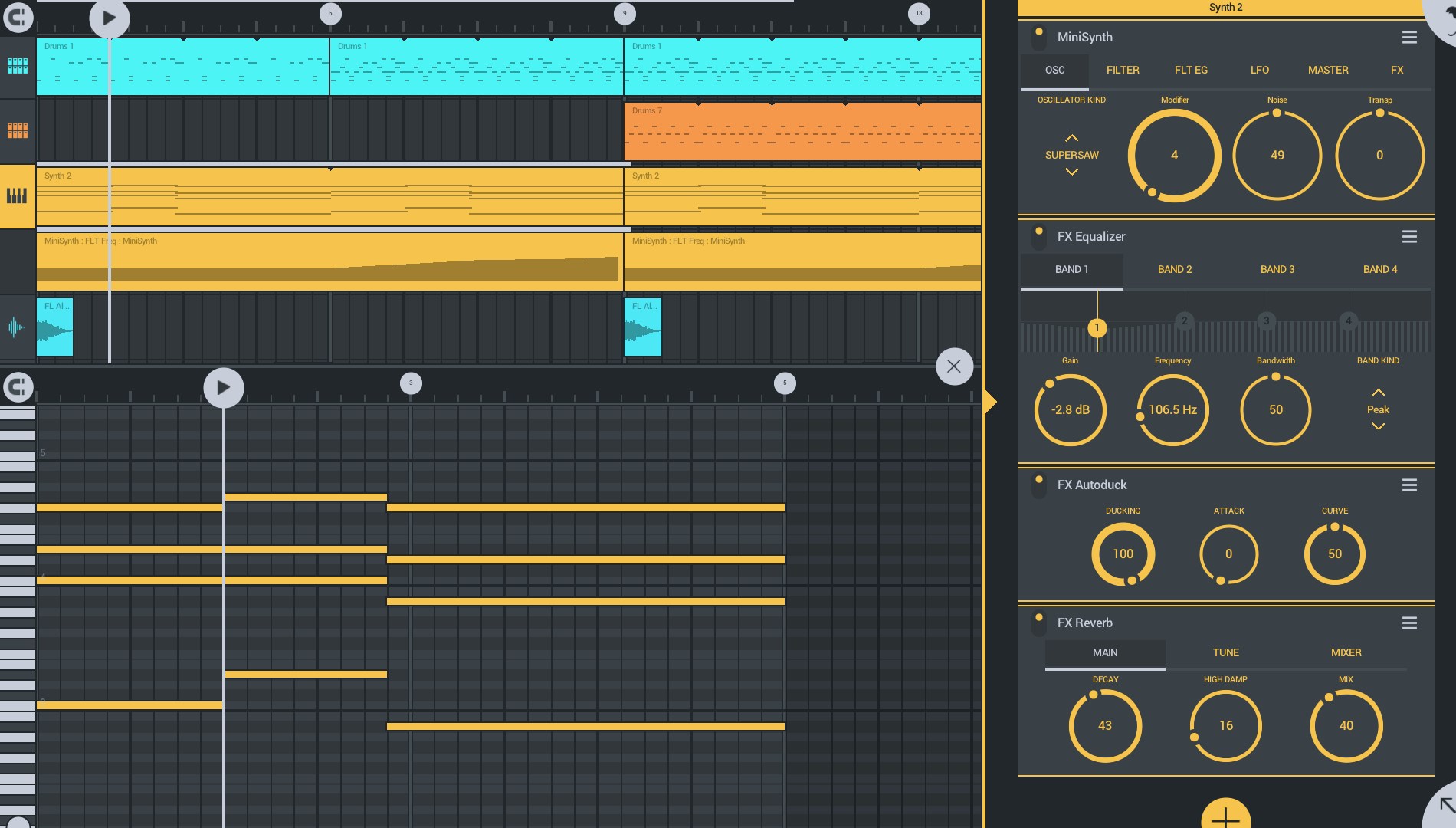 FL Studio Mobile - How To Make Automation In Fl Studio Mobile ( Fl