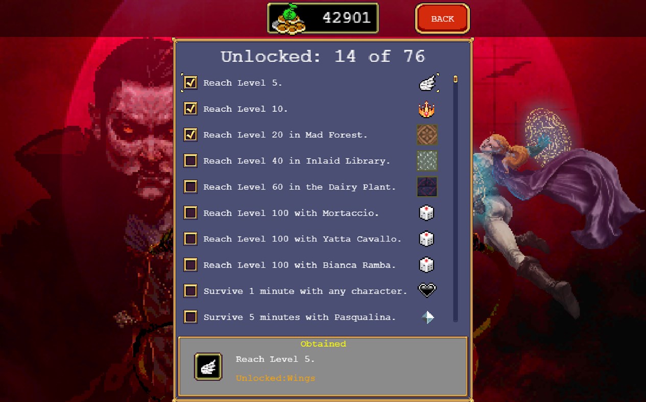 #4. Vampire Survivors (Windows) Av: Poncle