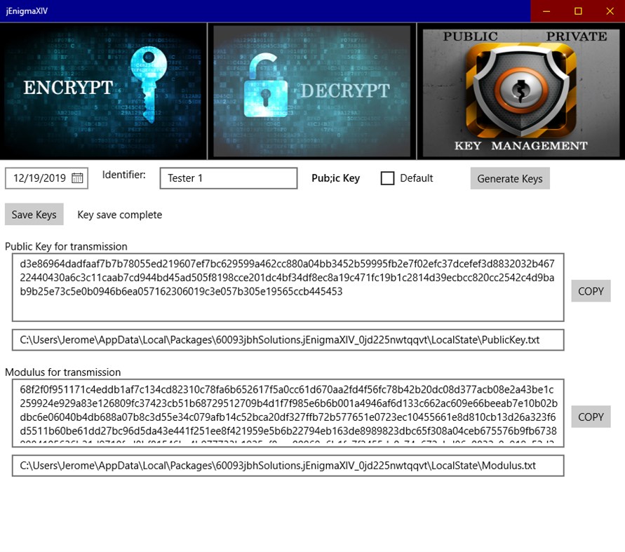 #2. jEnigmaXIV (Windows) Podle: jbhSolutionsLM