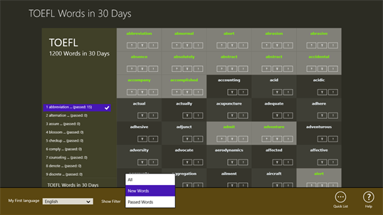 TOEFL Words in 30 Days screenshot 4