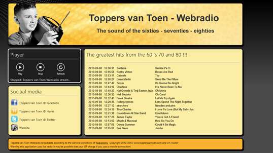 Golden Oldies Webradio screenshot 2