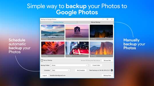 Backup to Google Photos screenshot 1