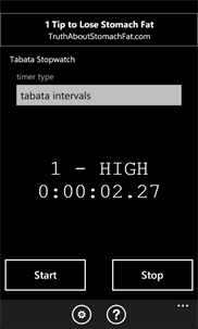 Tabata Stopwatch screenshot 1
