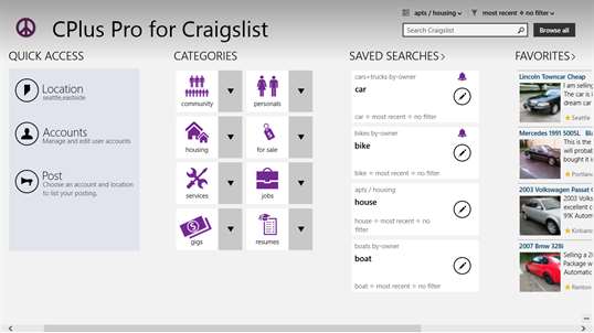 Craigslist+ Pro screenshot 1