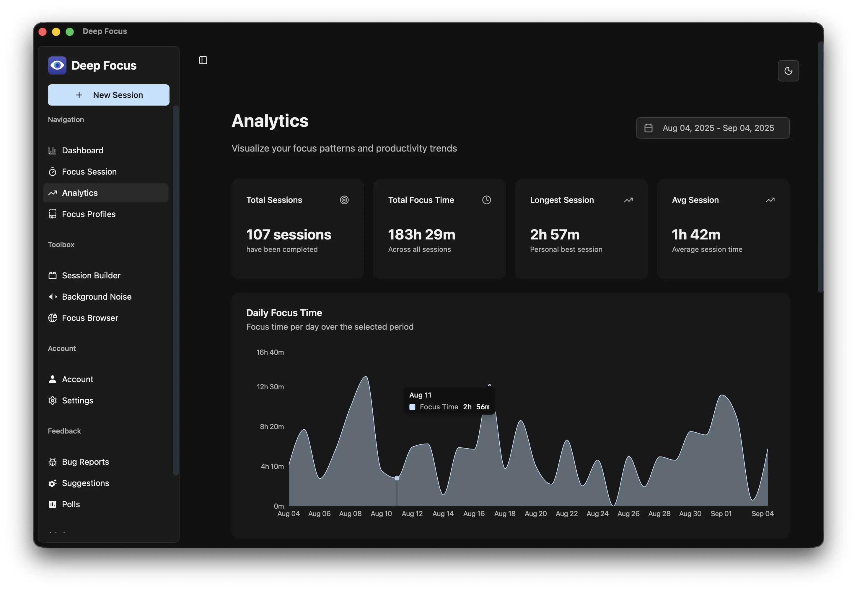 Deep Focus – Block Distractions & Stay Productive screenshot