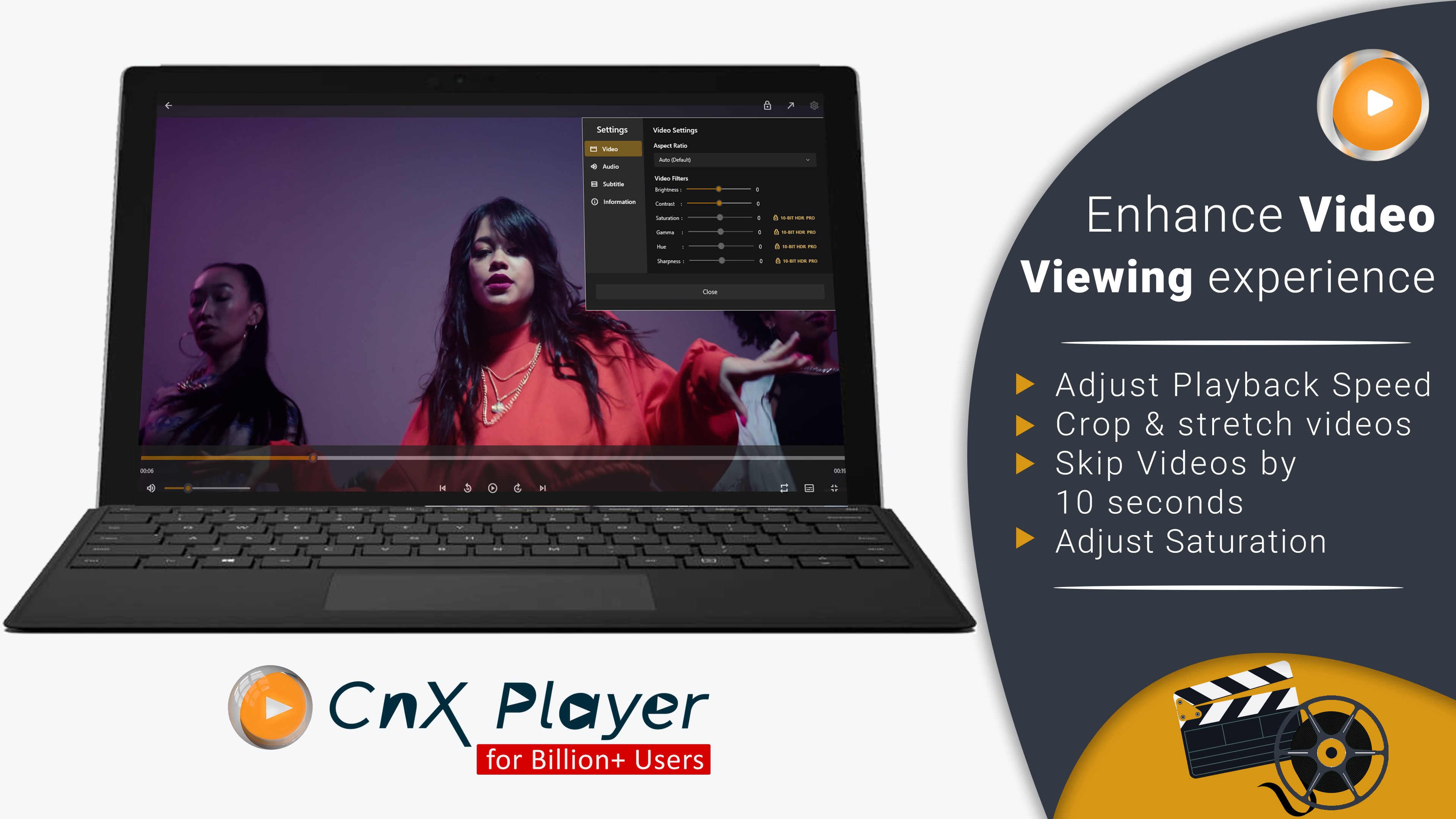 CnX Media Player is a 4K HDR video player for Windows 11/10