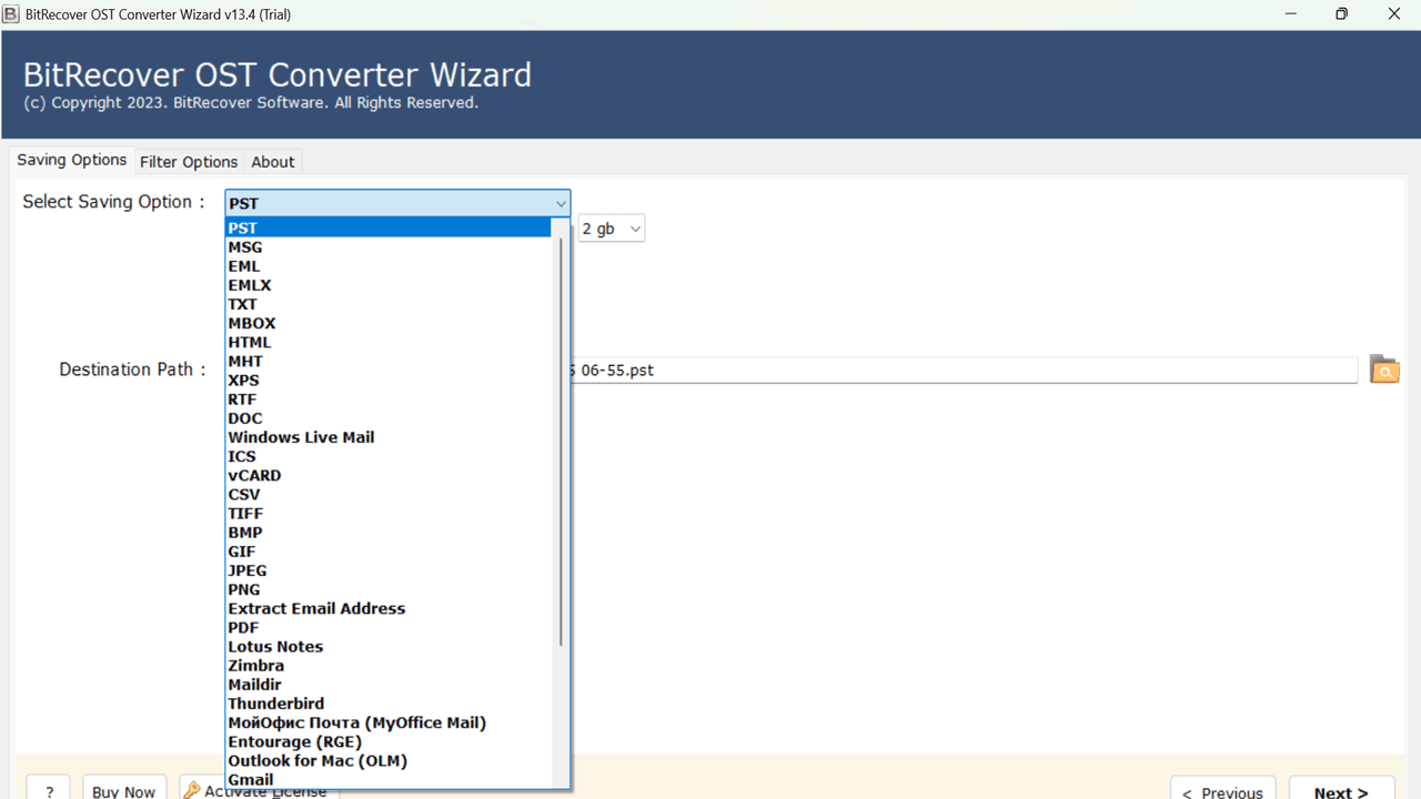 Snapshot 5 of BitRecover for OST to Gmail Converter