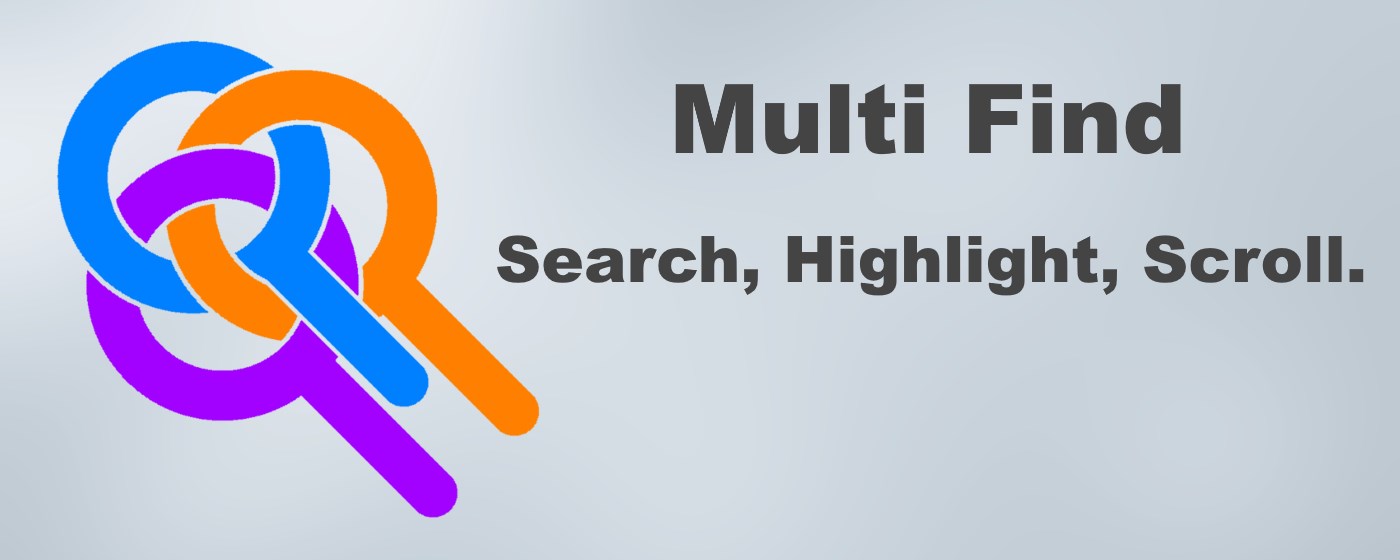 Multi Find: Search and Highlight marquee promo image