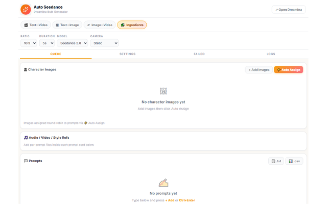 Auto Seedance – Bulk AI Image & Video Generator