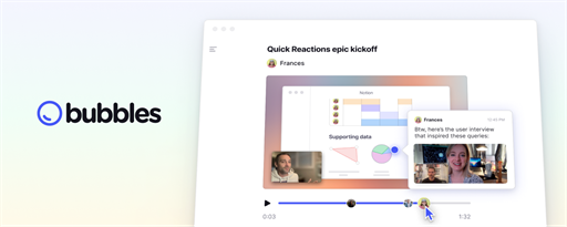 Bubbles - AI Meeting Notes & Screen Recorder marquee promo image