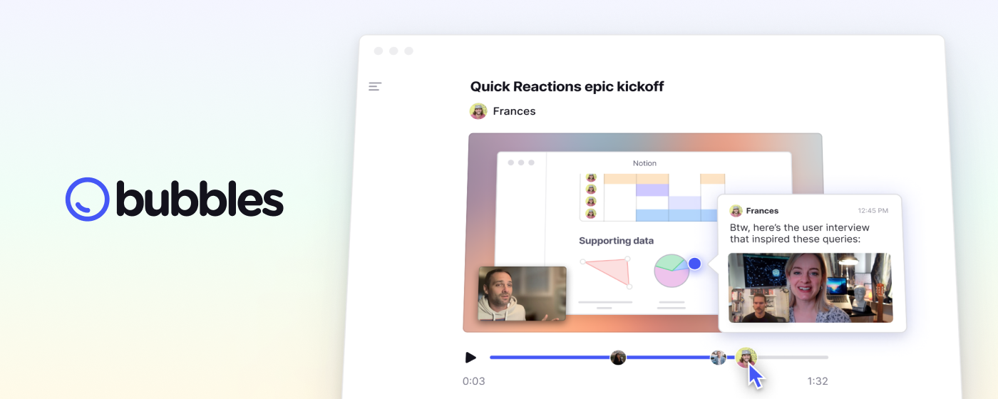Bubbles: AI Meeting Notes & Screen Recorder