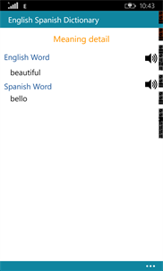 Offline English Spanish Dict screenshot 3