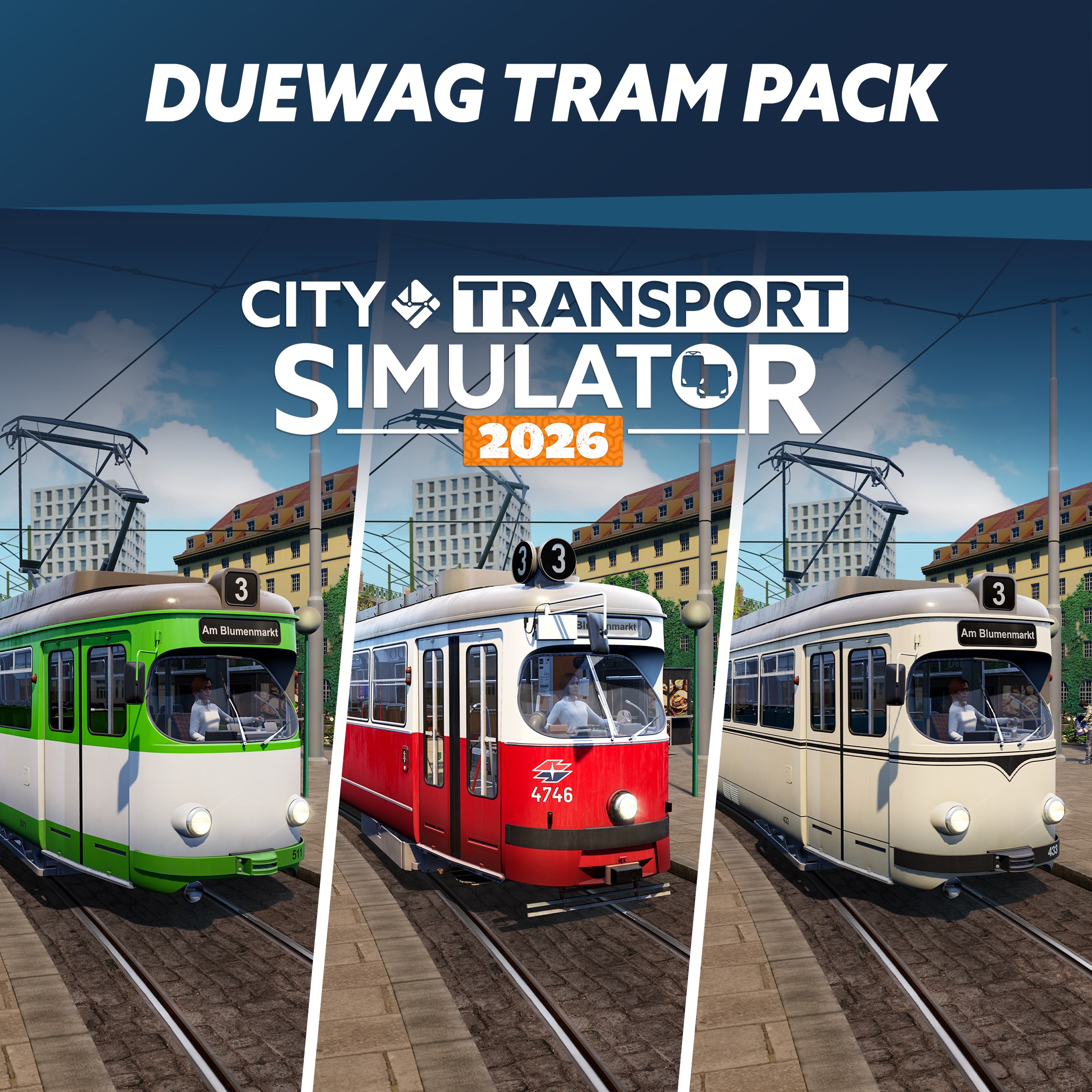 CTS 2026 - Düwag Tram Pack - City Transport Simulator Bus & Tram