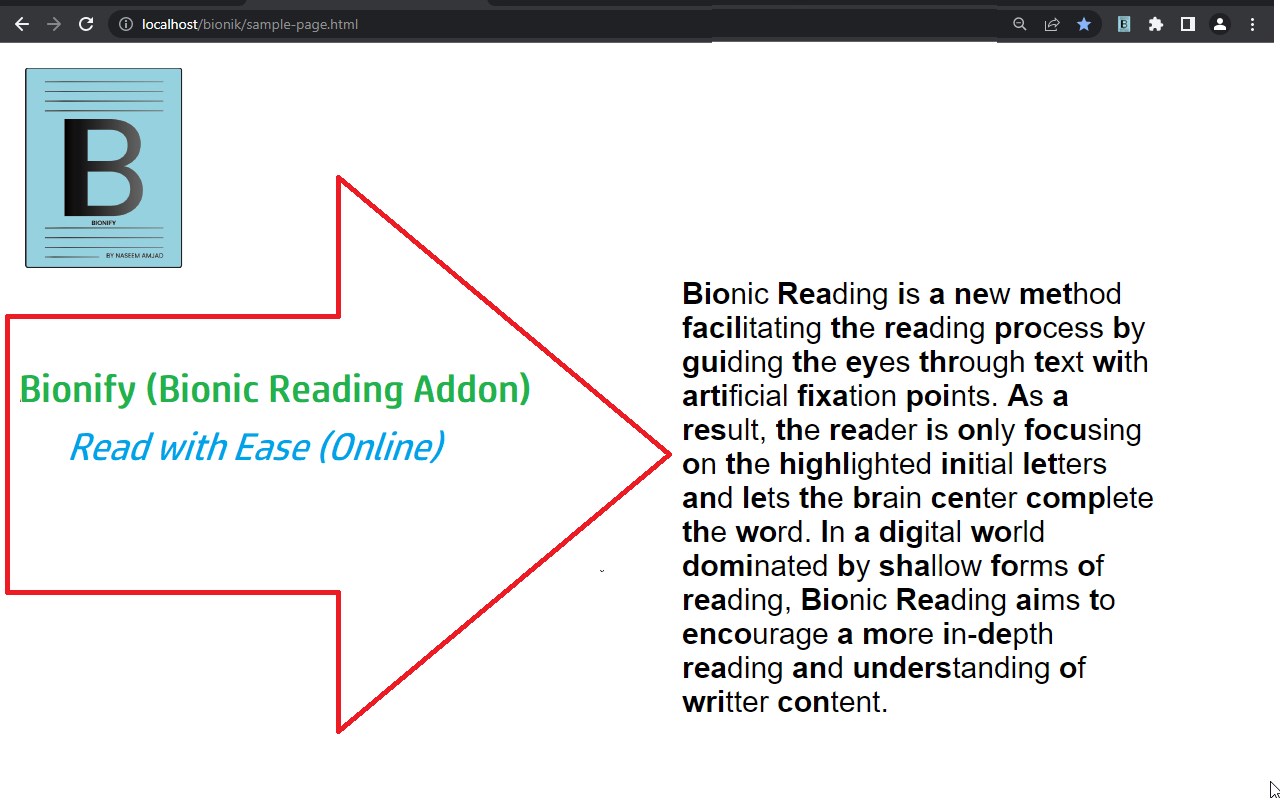 Bionify - Bionic Reading Plugin