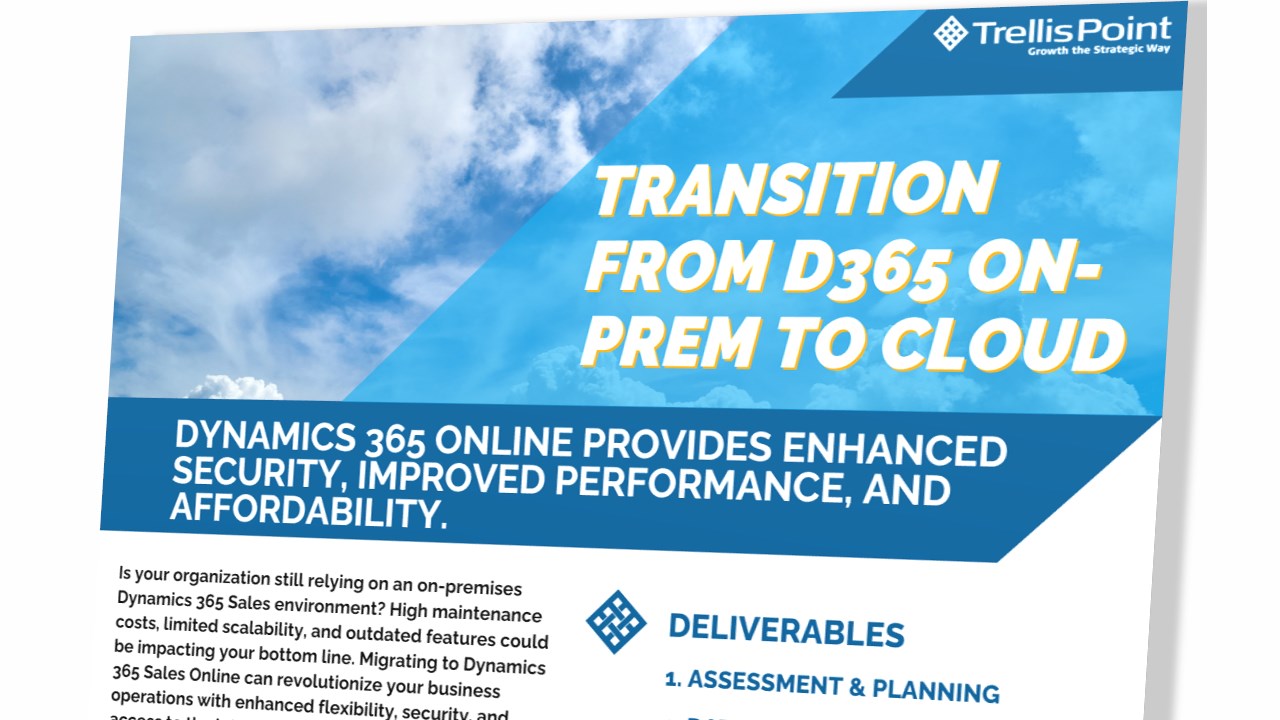 Snapshot 2 of Migrate Dynamics On-Prem to Online: 1-Wk Implementation