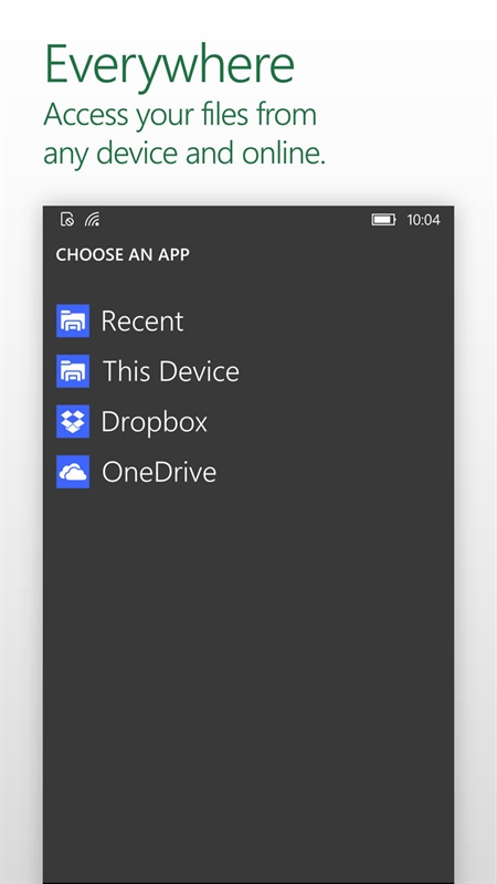 Excel Mobile Screenshot