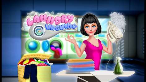 Laundry Washing and Ironing - Cleaning Kids Game Screenshots 1