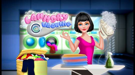 Laundry Washing and Ironing - Cleaning Kids Game screenshot 1