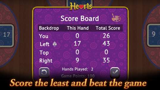 Hearts Card Game HD screenshot 3