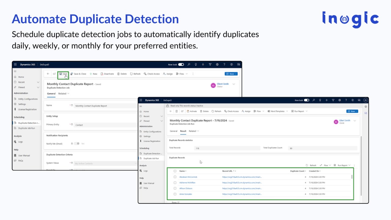Snapshot 4 of Detect, Prevent and Merge duplicate records in Dynamics 365 CRM - DeDupeD