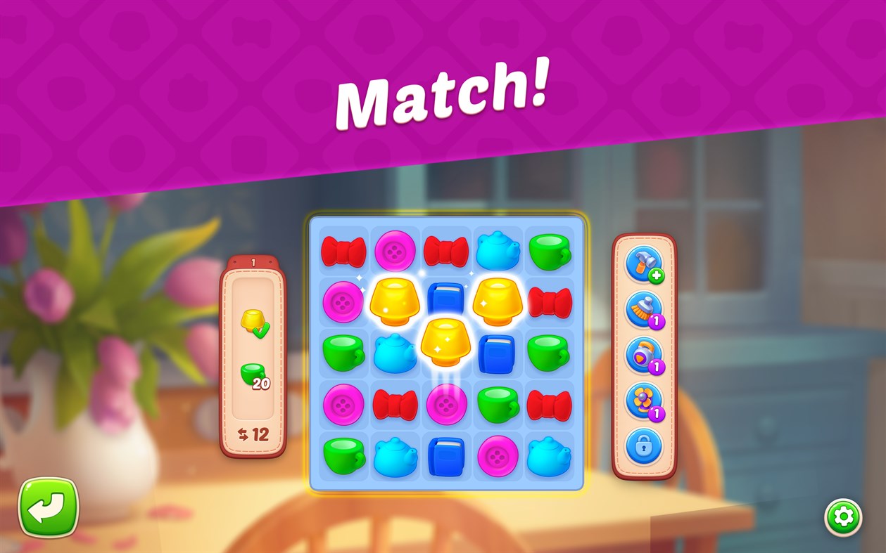 #3. Homescapes (Windows) By: Playrix