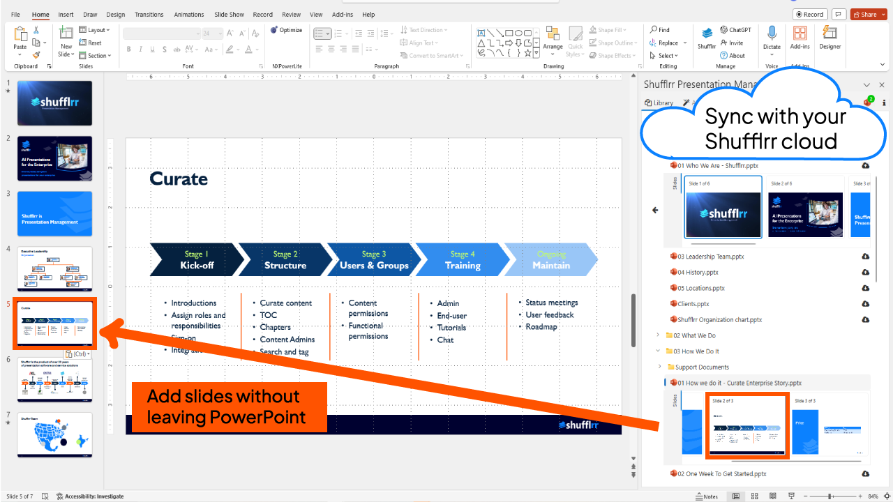 Snapshot 3 of Shufflrr Slide Library for PowerPoint