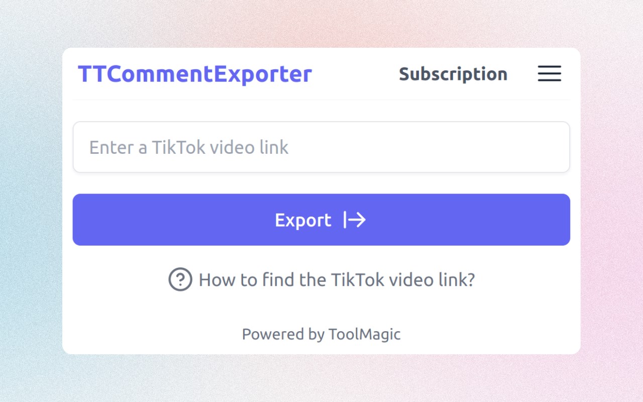 TTCommentExporter - Export TikTok Comments