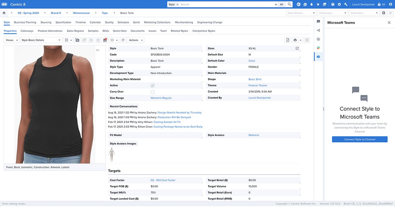 Snapshot 1 of Centric Software- Retail