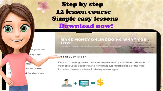 Sell on Etsy Side jobs course - Extra income online! screenshot 2