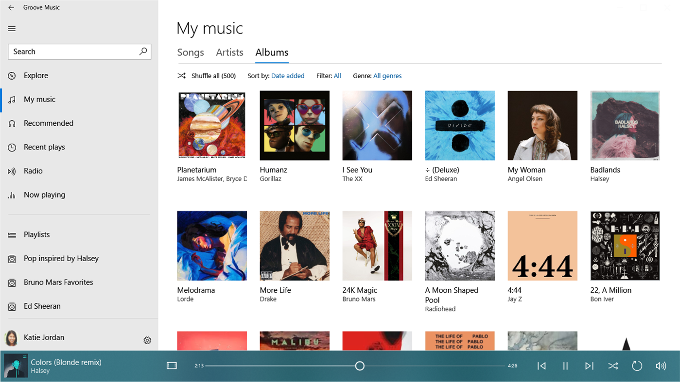 Windows 8 Groove: Smart Music Player for Win8 UI full