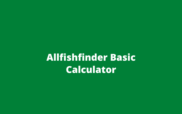 AllbestFishfinder Calculator