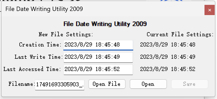 Change File Timestamp - PC - (Windows)