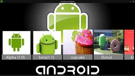 Evolution of Android Screenshots 1