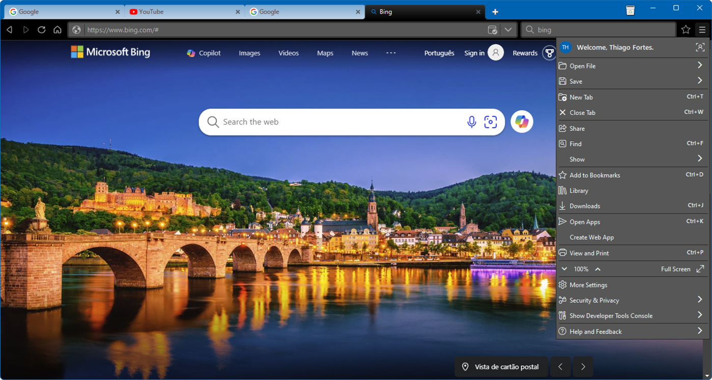 #8. Web Explorer (Windows) Av: Thiago Fortes