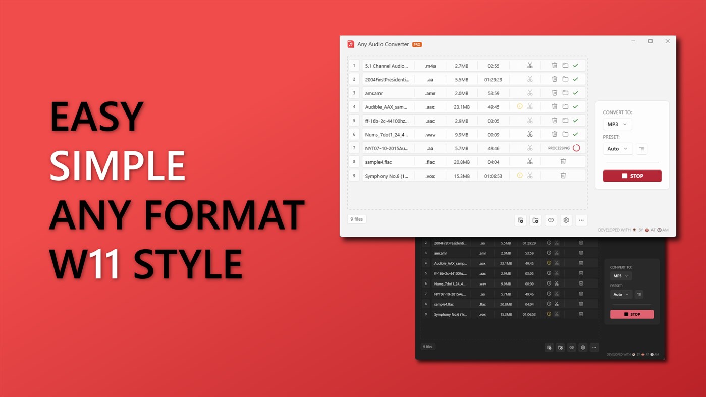 #1. Audio Converter - Any Audio Converter (Windows) Bởi: 3AM Apps