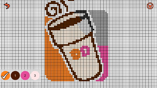 Food Logo Color by Number: Pixel Art,Sandbox Coloring screenshot 4