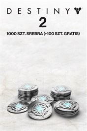 1000 sztuk (+100 sztuk) srebra Destiny 2 (PC)