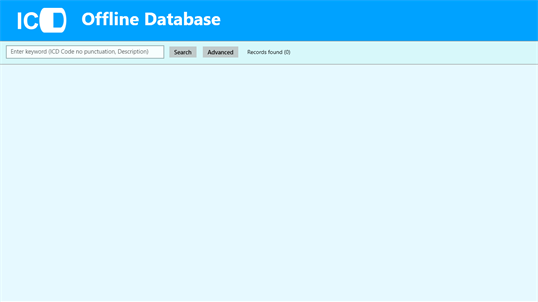 ICD9/ICD10 Offline Database screenshot 1