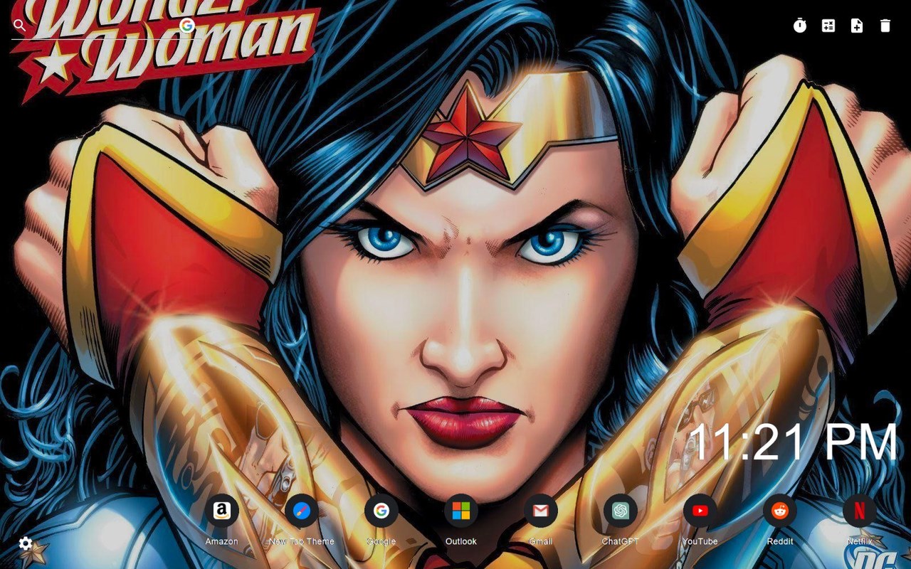 Wonder Woman Wallpaper New Tab
